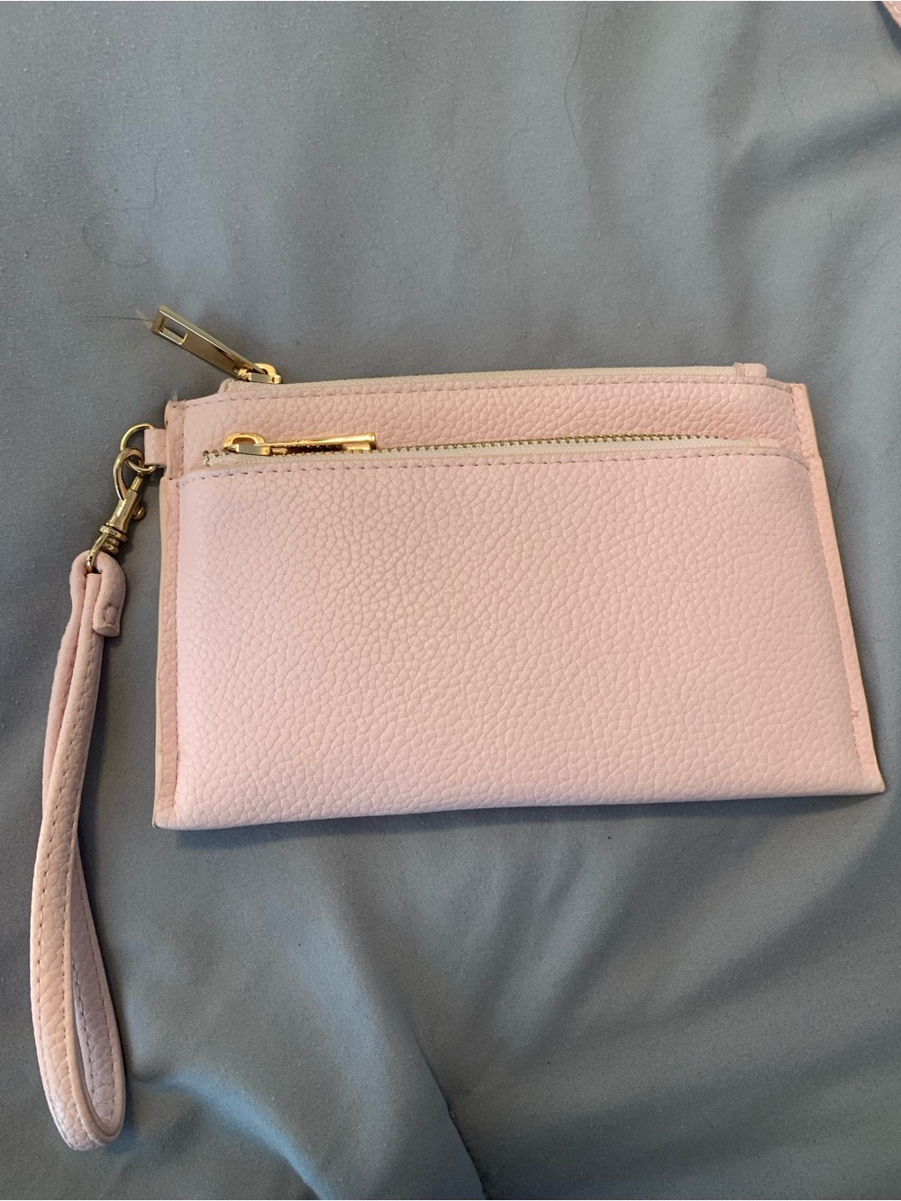 Pink Wristlet Clutch - Women’s Small Leather Wristlet
